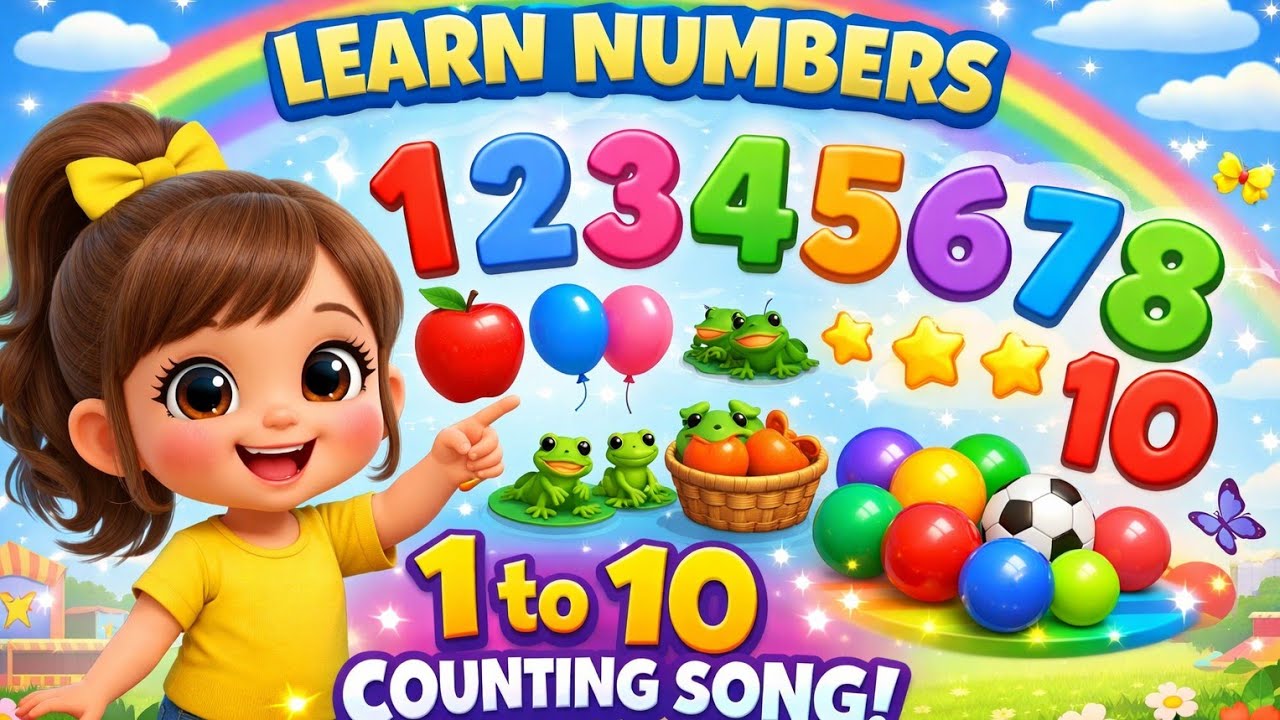 Learn Numbers 1–10 | Counting Song for Kids | Tiny Tara Fun Educational Video
