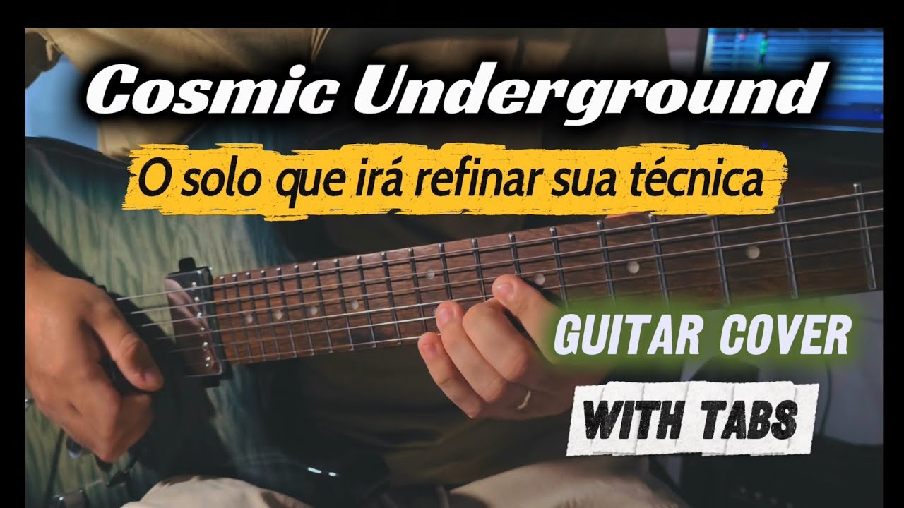 COSMIC UNDERGROUND (ADAM NITTI) | GUITAR COVER + TAB + BACKING TRACK + STEMS