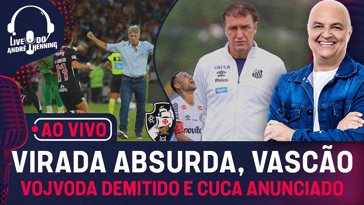 CUCA NOVO TREINADOR DO SANTOS; VASCO 3X2 FLUMINENSE;  PALMEIRAS LÍDER; RAPHINHA VOANDO NA CHAMPIONS!