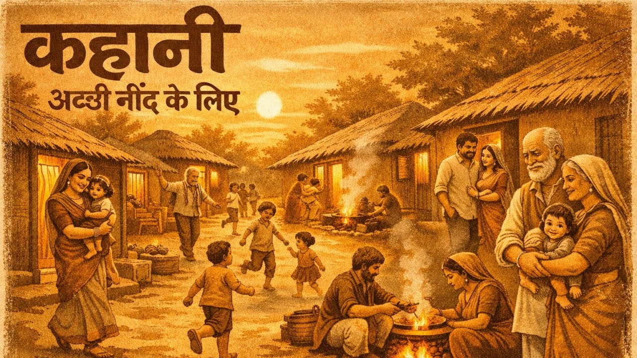 चौपाल की रातें और नींद की उलझन | कहानी अच्छी नींद के लिए | hindi kahani Bedtime story 