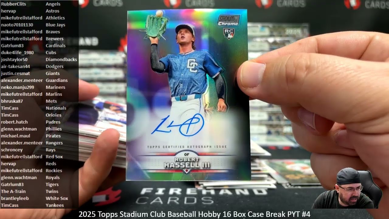 3/1/2026 2025 Topps Stadium Club Baseball Hobby 16 Box Case Break PYT #4