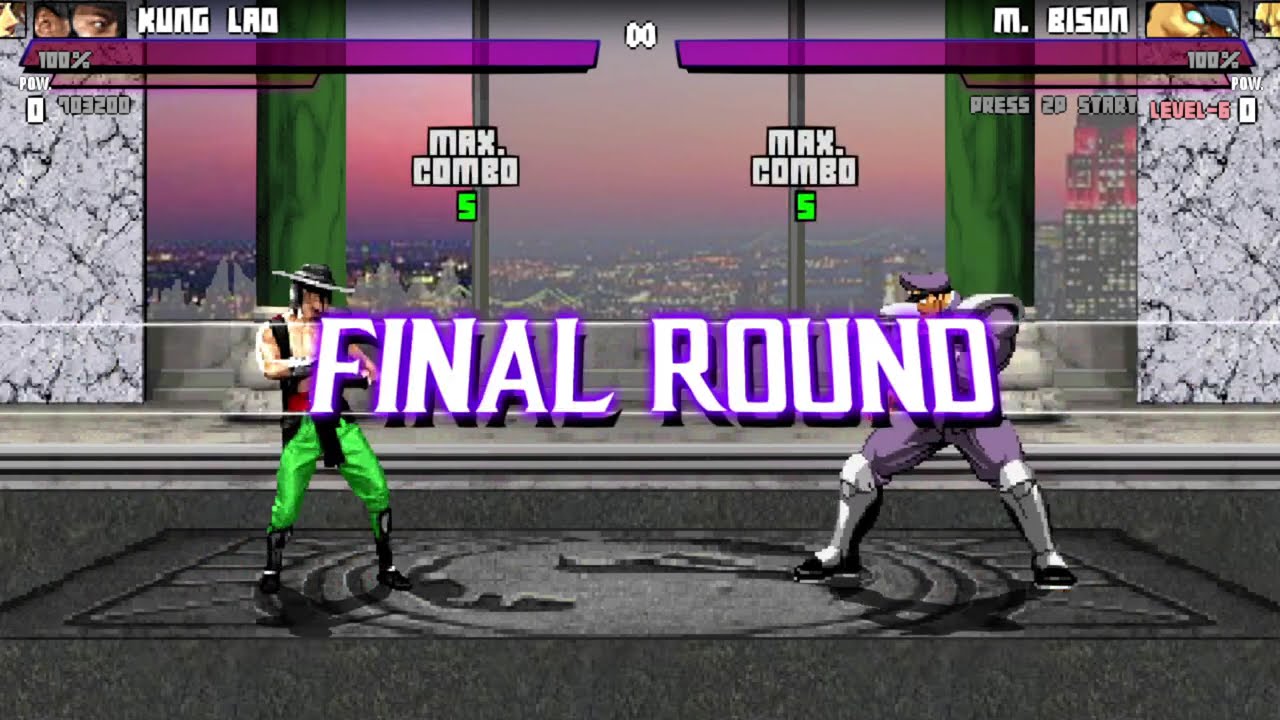MK vs. SF: Online Edition - Kung Lao & Ken arcade playthrough
