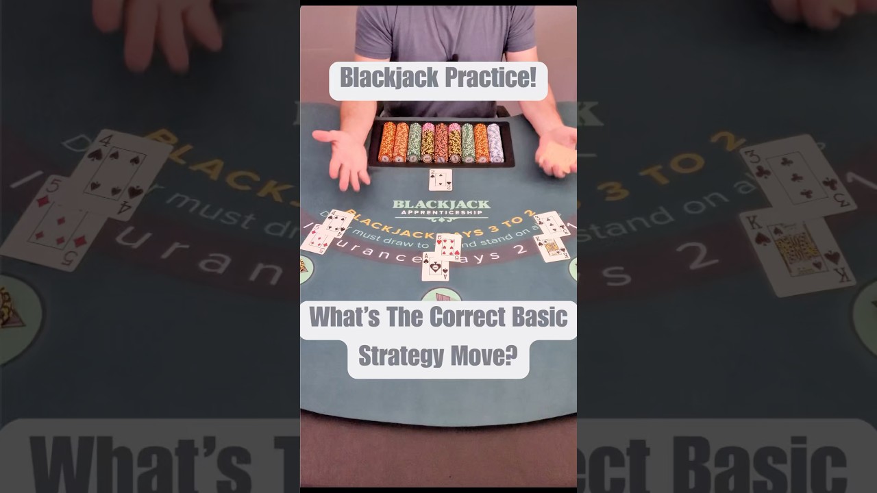 What&rsquo;s the correct blackjack basic strategy move?
