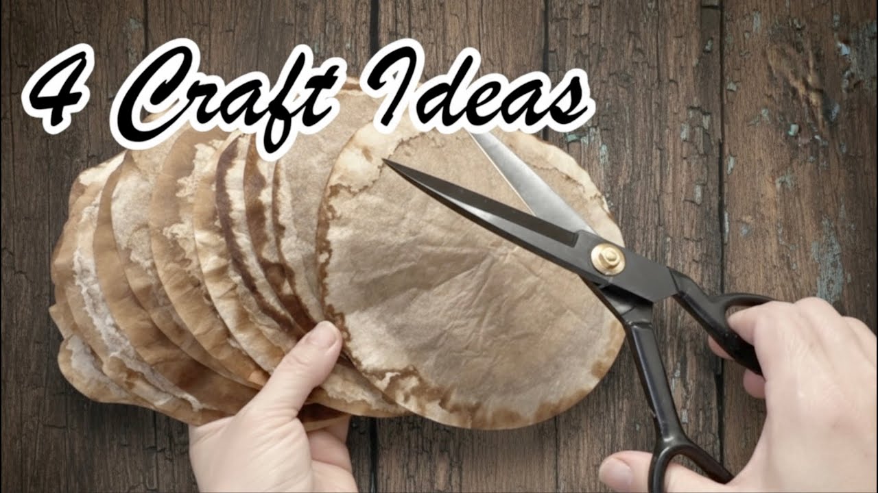 4 Amazing Ideas for Rustic Vintage Fall Season Decor from Natural Stained Coffee Filters #reuseideas