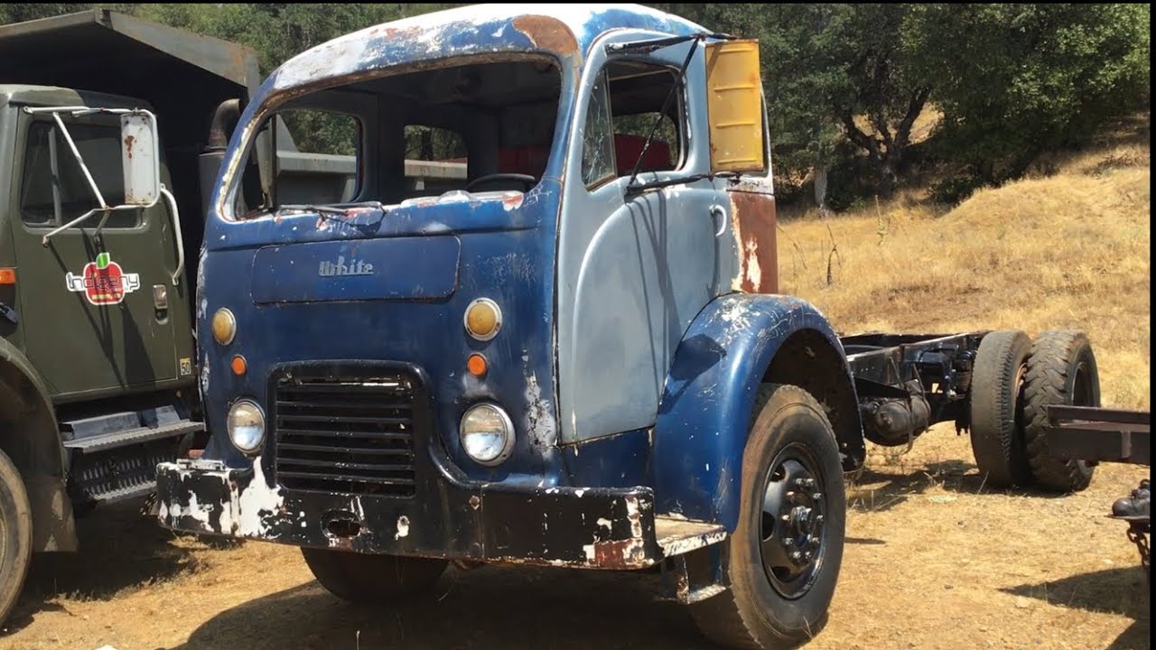 1958 White 3000 cabover walk around.