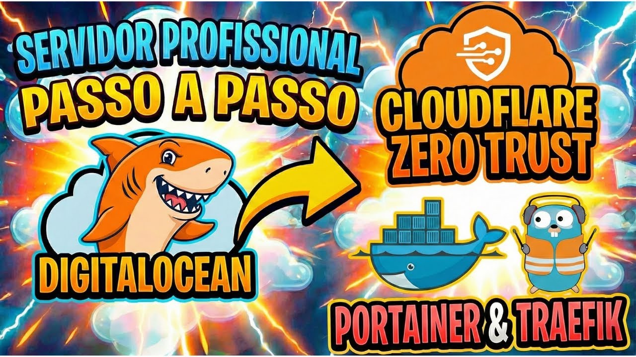 Como Instalar Portainer e Traefik na DigitalOcean (Acesso Externo Seguro com Cloudflare Zero Trust)