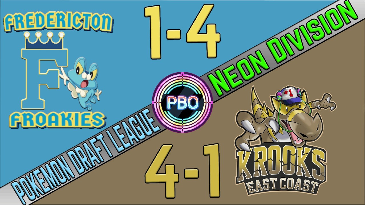 Pokémon Draft League | Fredericton Froakies против East Coast Krooks | S10 W6 | PBO