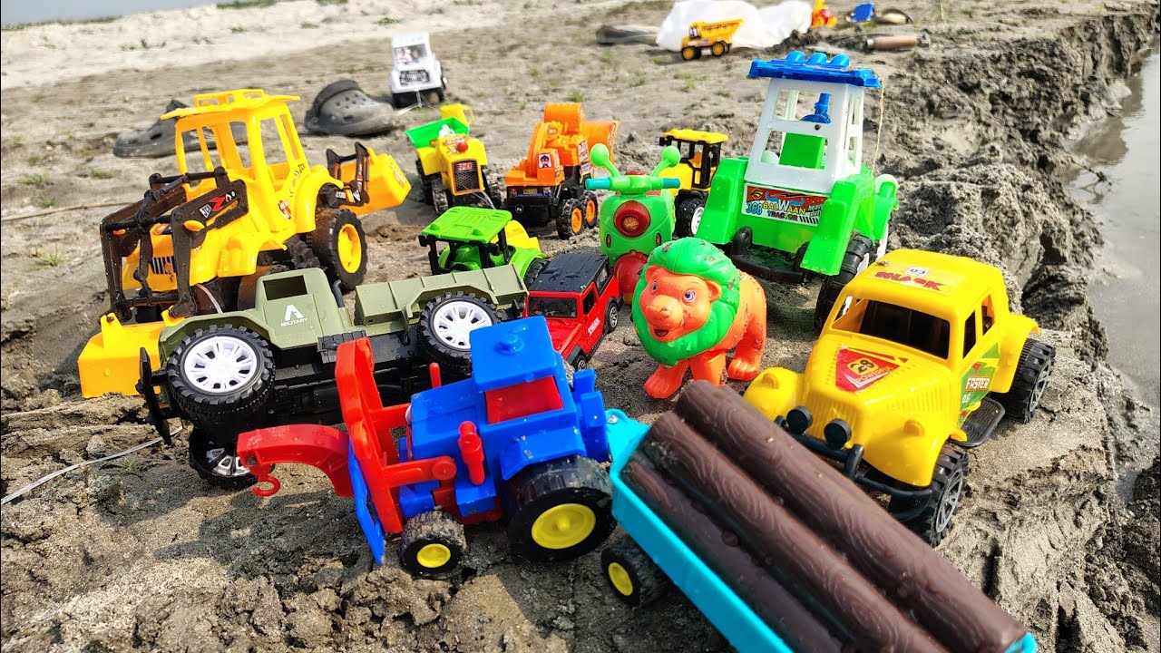 Search and Assemble Large Crane Trucks, Dump Trucks, Excavators, Bulldozers, Cement Mixers, Tract...