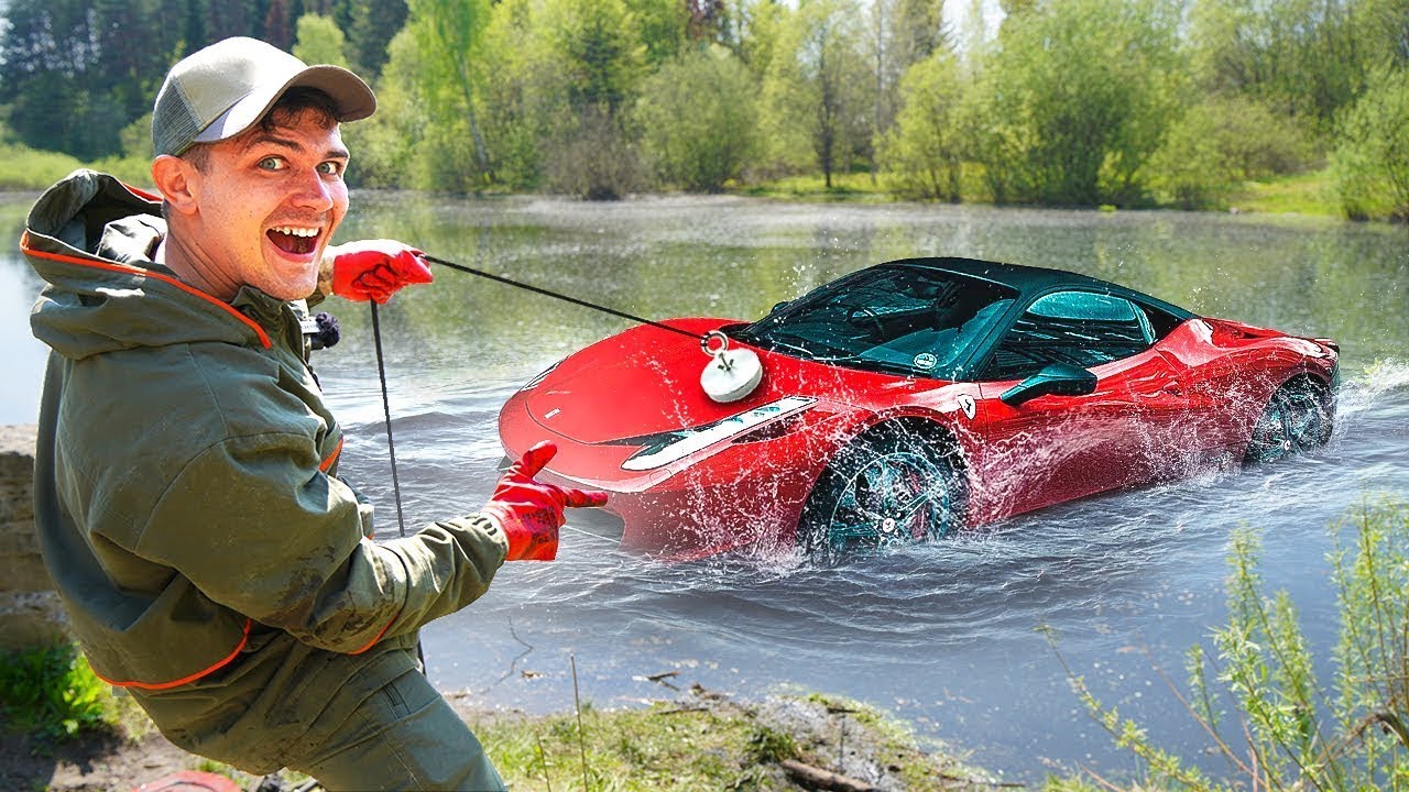 Found Flooded Ferrari While Magnet Fishing!