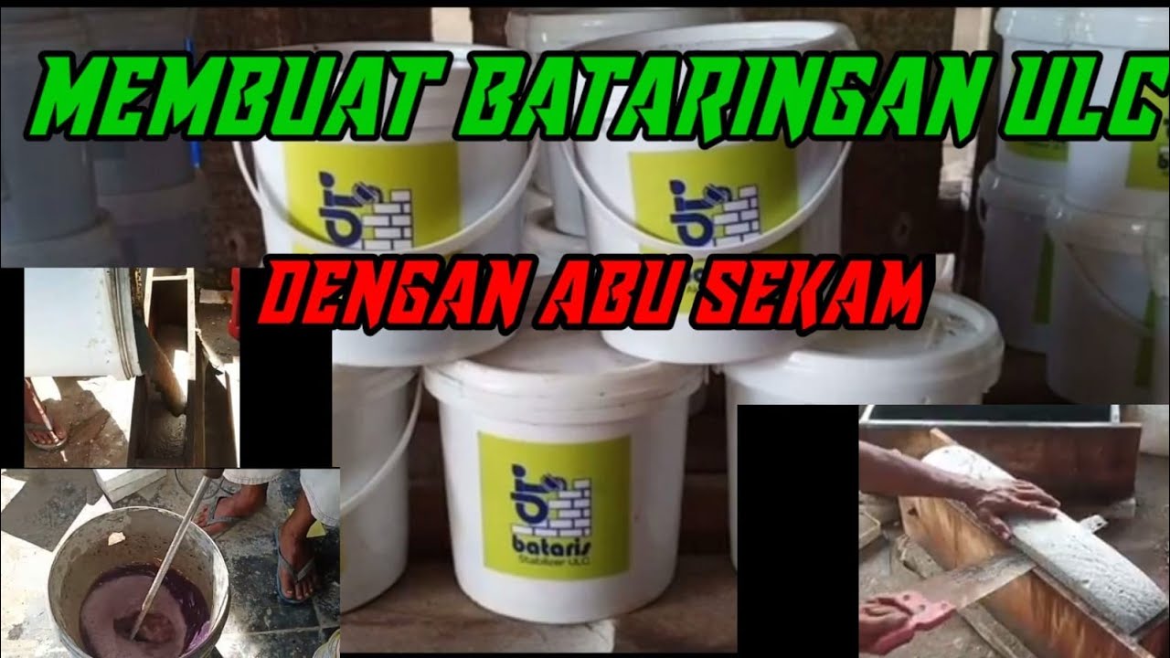 Cara membuat bata ringan ULC dengan abu sekam