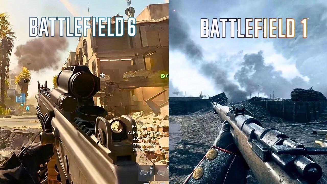 Battlefield 6 vs Battlefield 1 ( Gameplay & Graphics ) Comparison: Which Is Better ?