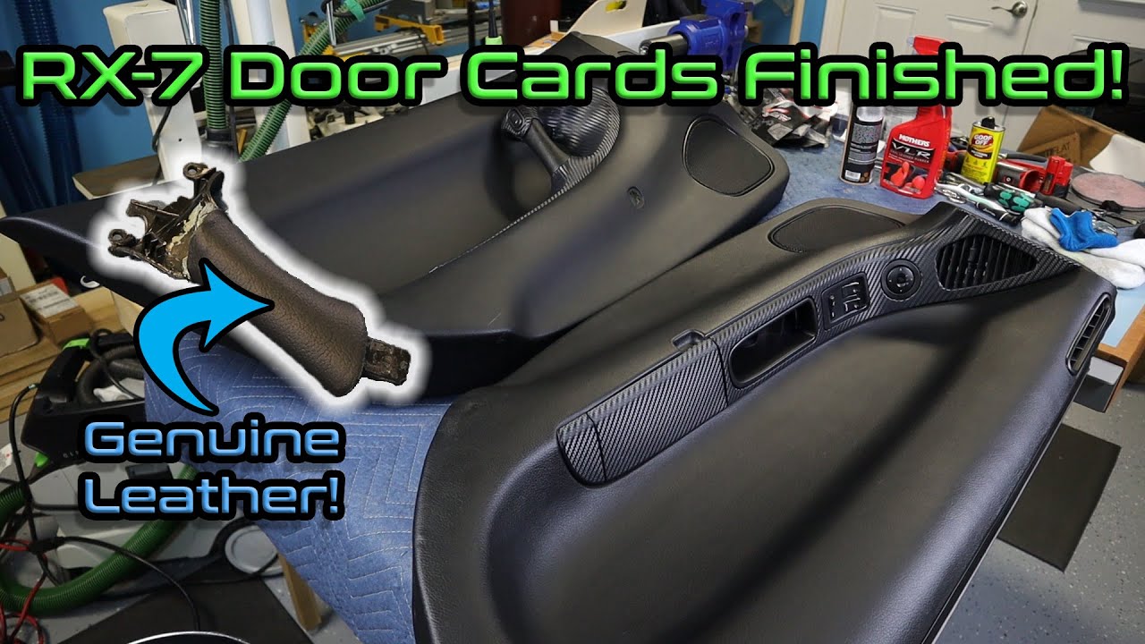 FD RX7 Vinyl Wrap Door Card Trim and Leather Handle