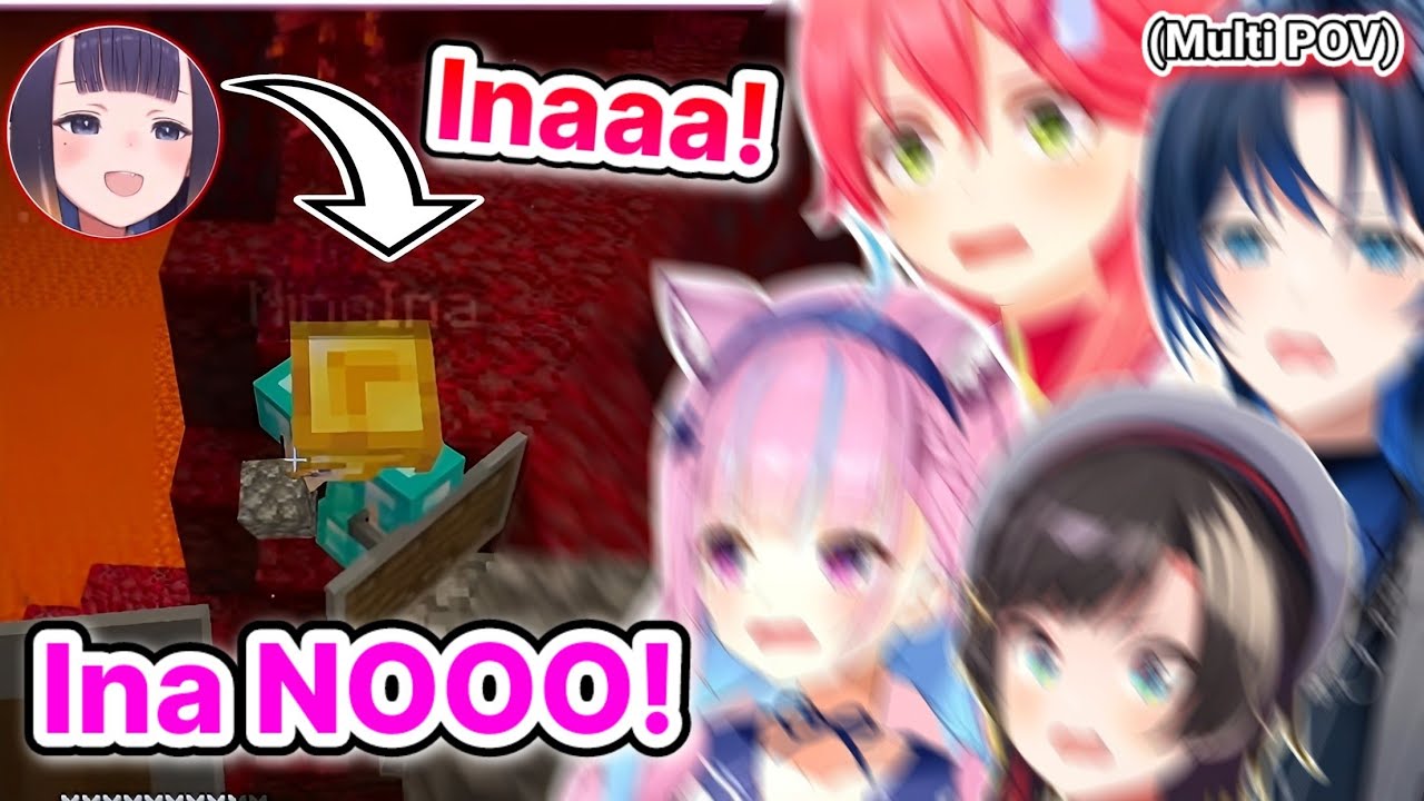 Ина намеренно вызывает панику у своих JP Senpai, и это уморительно... |Hololive|