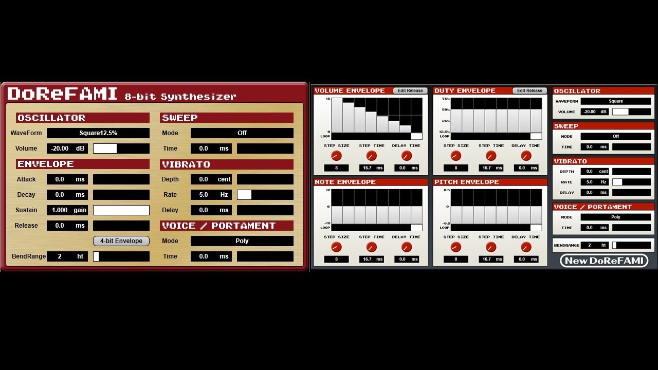 8ビットシンセサイザ「DoReFAMI」できました  I made new 8-bit synthesizer "DoReFAMI"