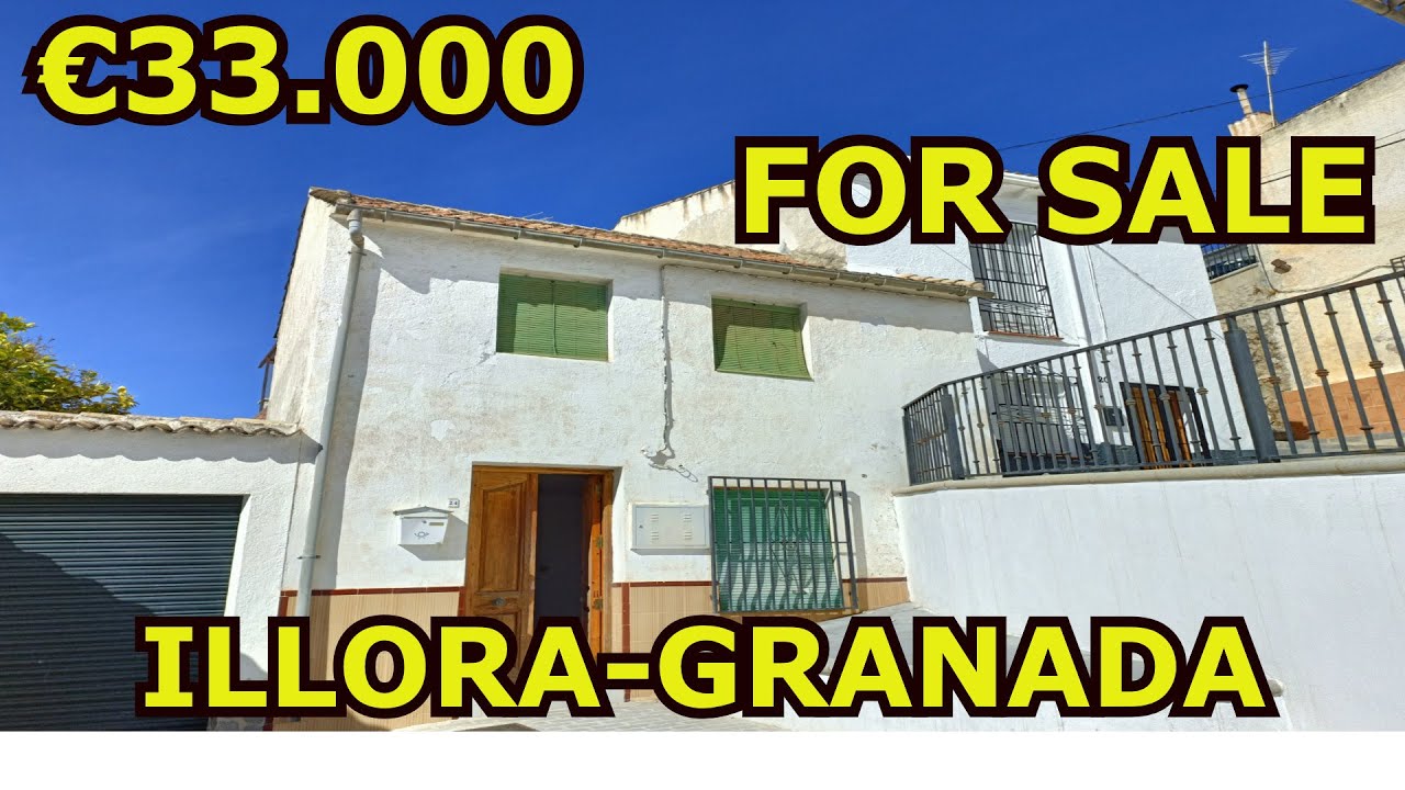 ONE BEDROOM VILLAGE HOUSE WITH TERRACE FOR SALE IN ILLORA-GRANADA,SPAIN