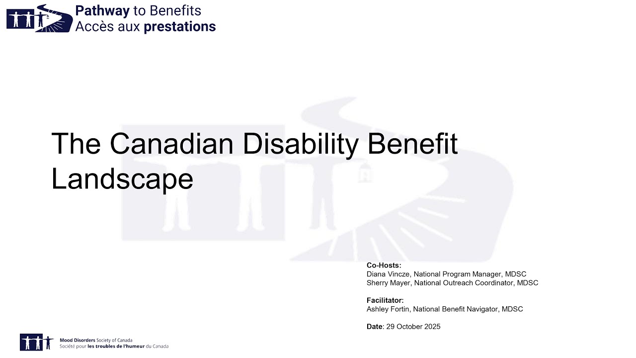 Session 2: The Canadian Disability Benefit Landscape