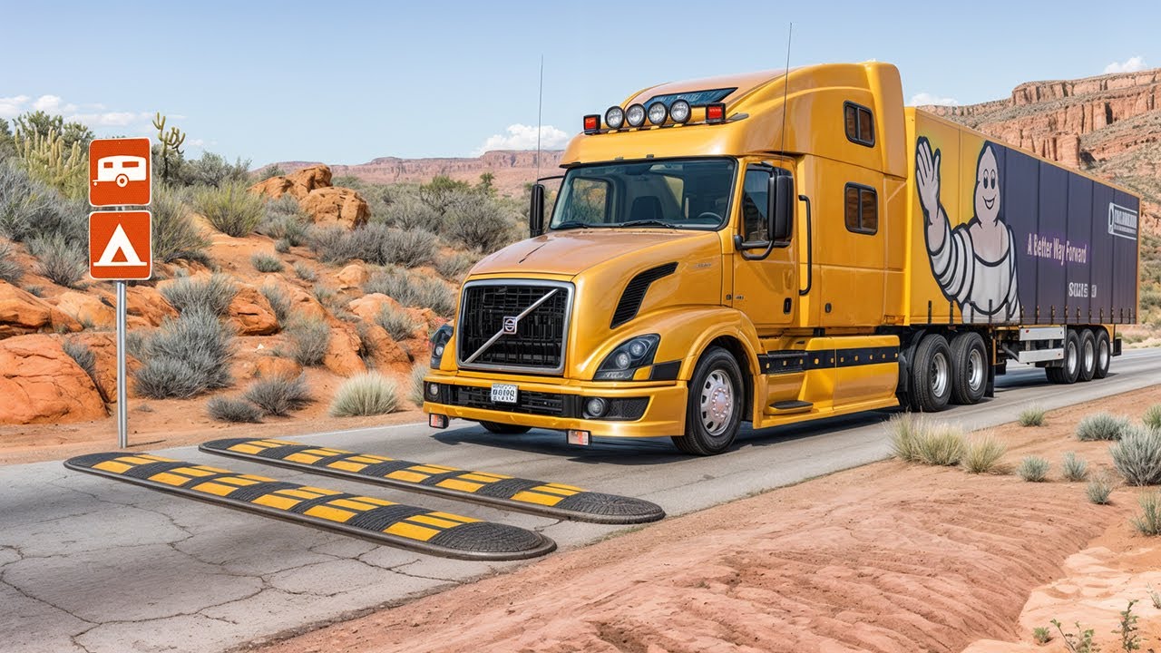 Trucks vs Speed Bumps #61 | BeamNG Drive | BNG-SpeedBump 🚧