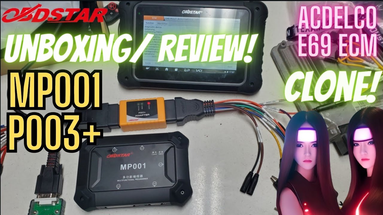 OBDSTAR MP001, P003+ ADAPTER for DC706: Unboxing & Review! What are they for? CLONE AcDelco E69 ECM!
