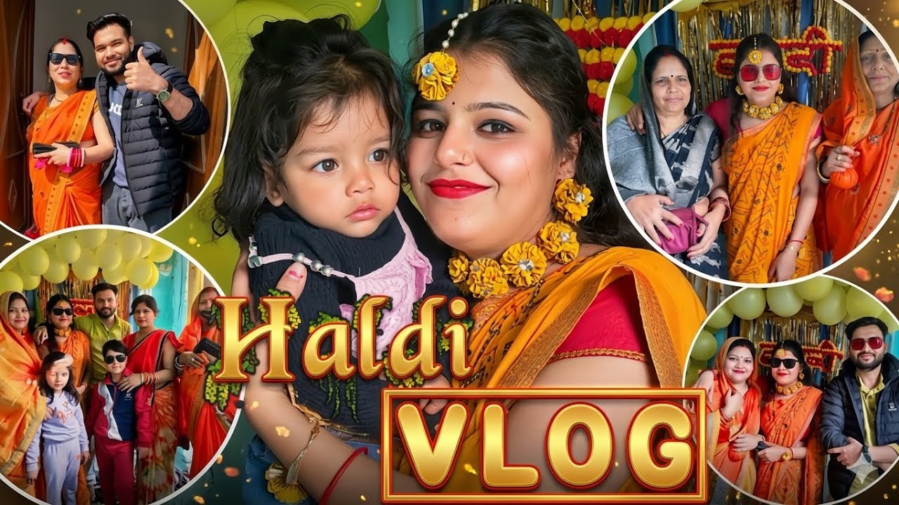 Shalu Ki Haldi Ceremony 😍 | Emotional Moments & Lots of Fun! ✨