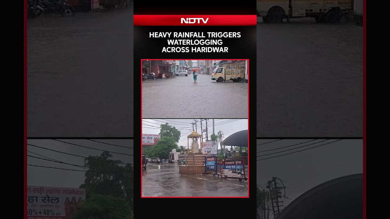 Uttarakhand Rains | Heavy Rain Causes Severe Waterlogging Across Haridwar
