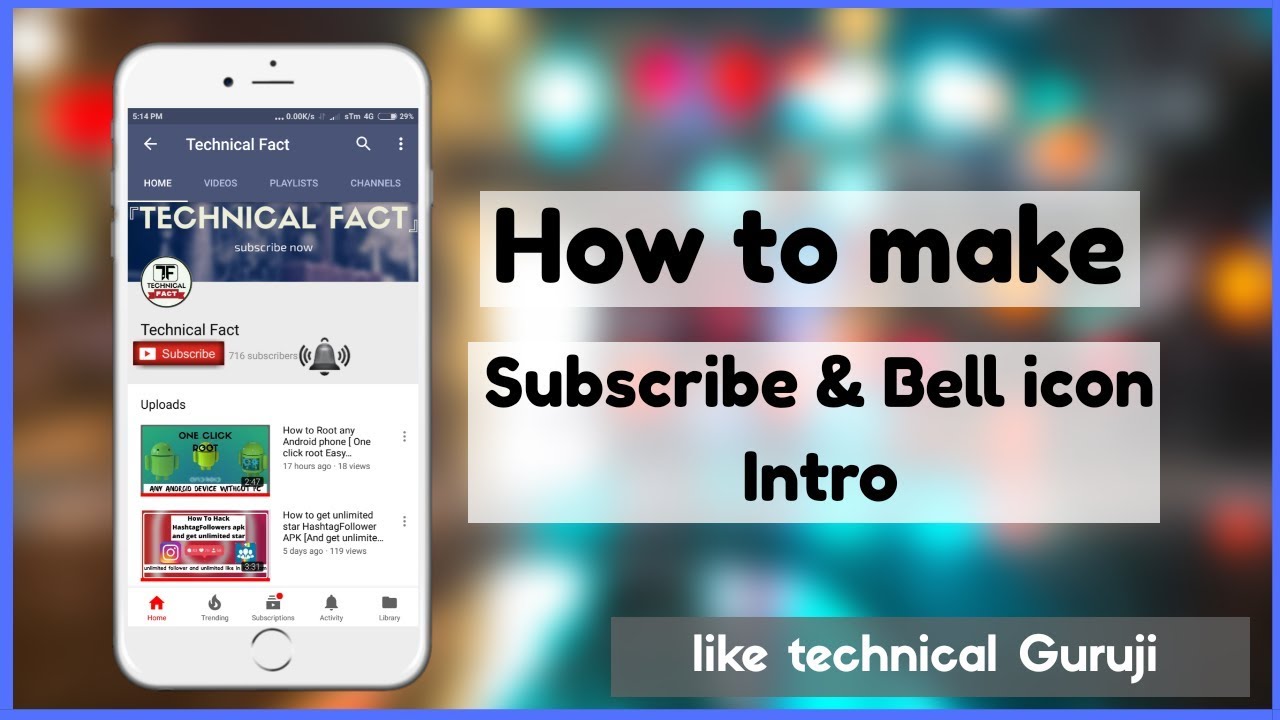 How to make Subscribe & Bell icon Intro [ Easy step by step Tutorial ]