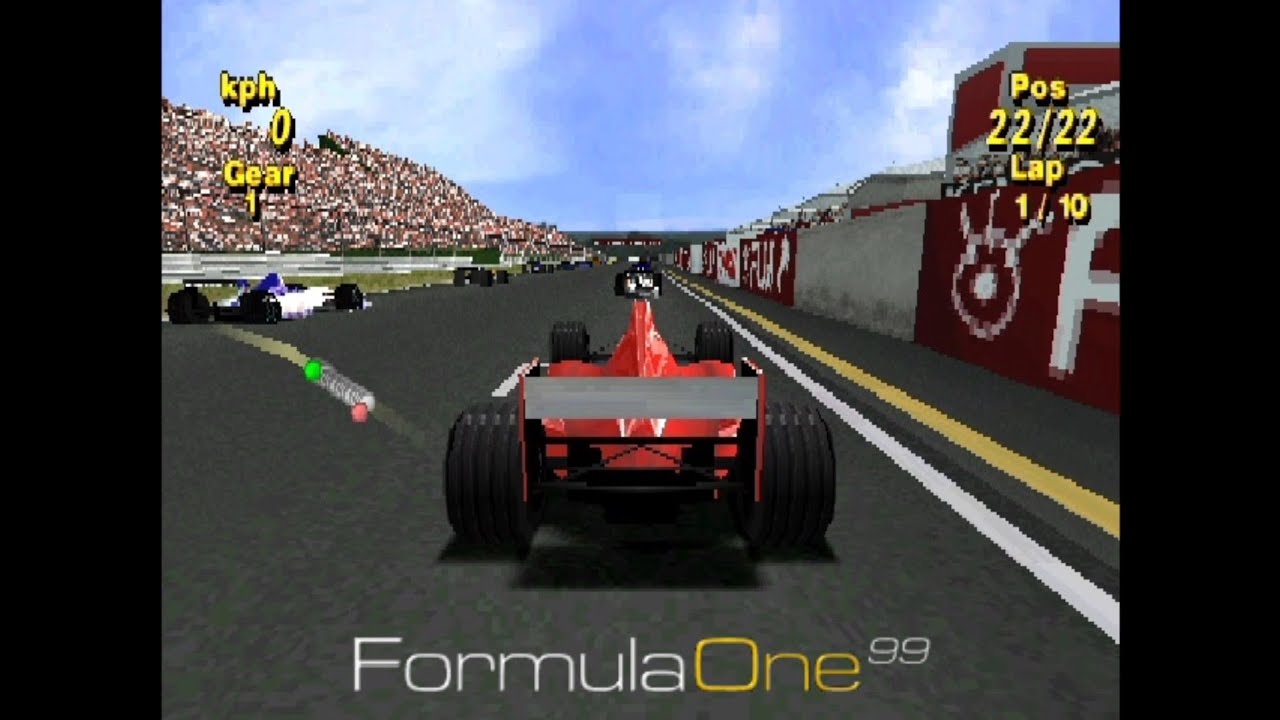 Formula One 99 (Japanese Version) - PS1 Gameplay