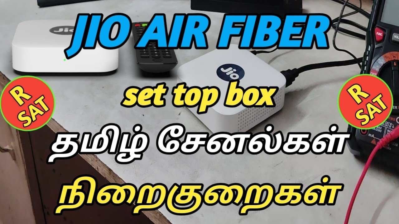 jio airfiber set top box tamil channel