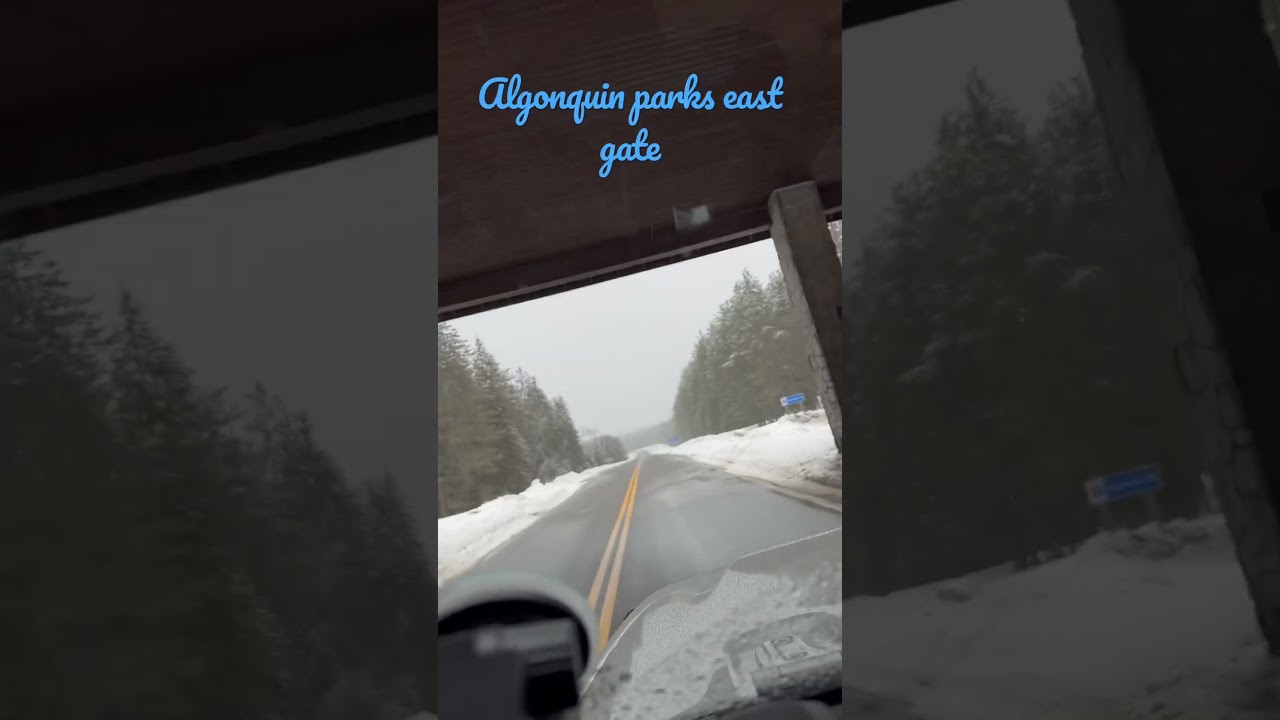 East gate of Algonquin Park. Jan 2023
