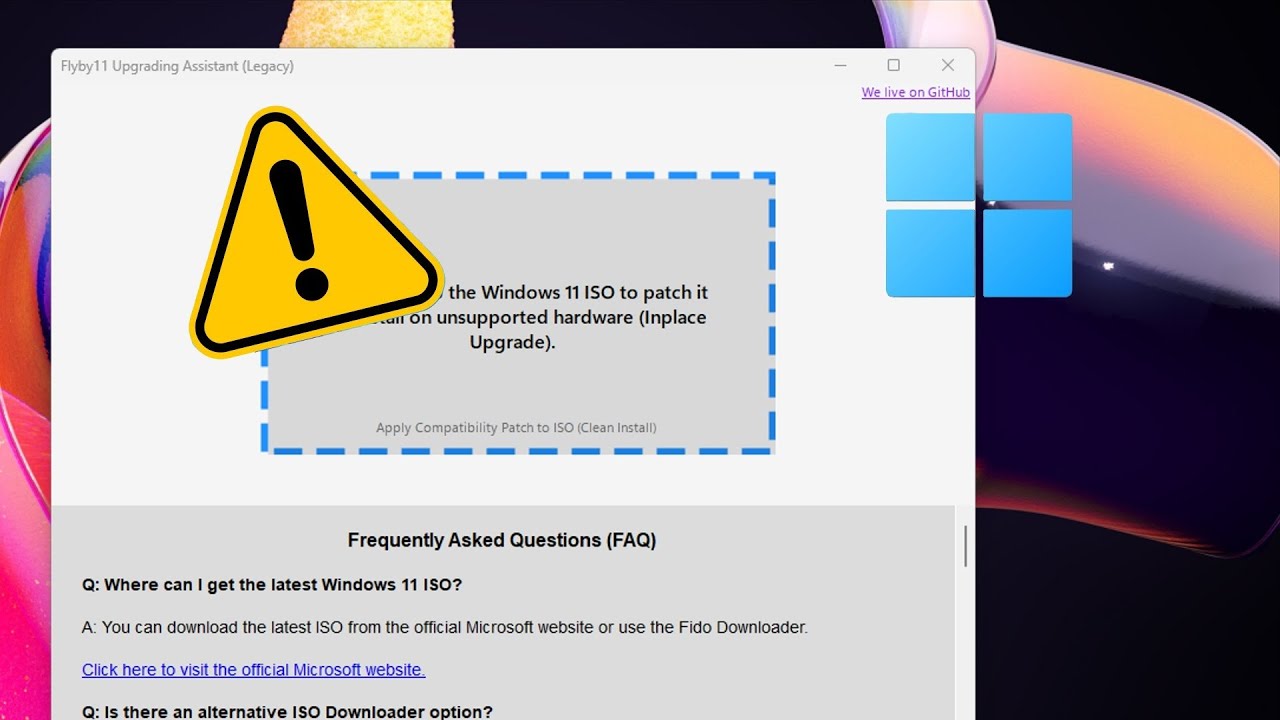 Microsoft Flags Flyby11 Windows 11 Bypass App as Potentially Unsafe!