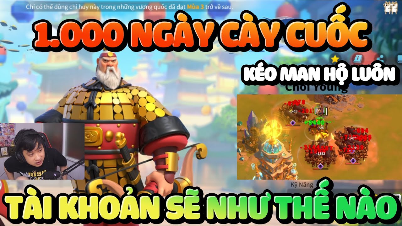 Th&agrave;nh Quả 1.000 Ng&agrave;y Chơi Game Đ&atilde; Ăn Được 1 Thi&ecirc;n Đỉnh Liệu C&oacute; Dự Định L&agrave;m C&aacute;i Thứ 2 Rise of Kingdom