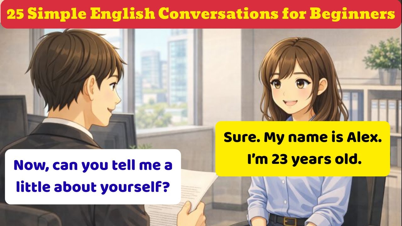 25 Simple English Conversations for Beginners.