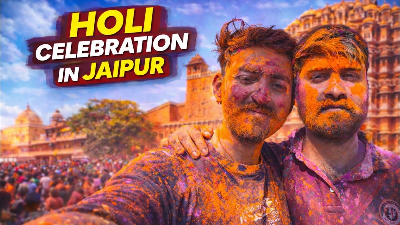 Jaipur Holi, radha govind dev ji #holi #jaipur #chill #love #funny 