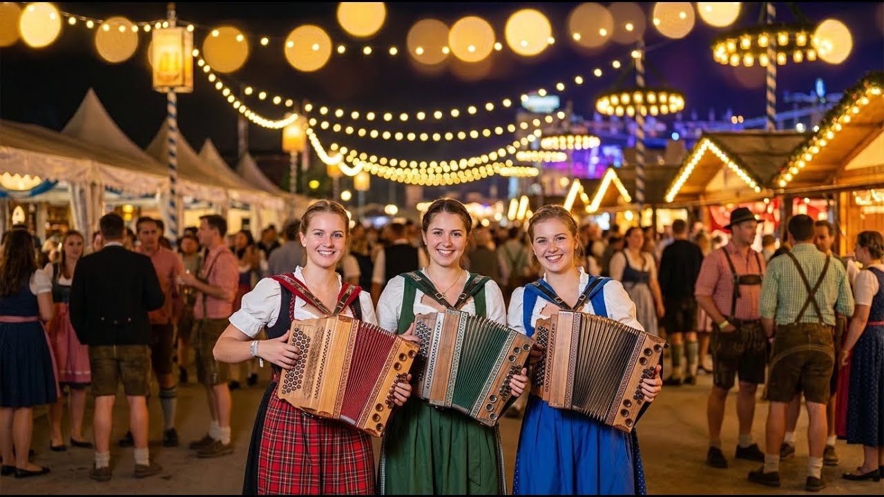 Bavarian Folk Celebration 🎵 Polka, Waltz & Traditional Brass Band Joy | German Alps Festival