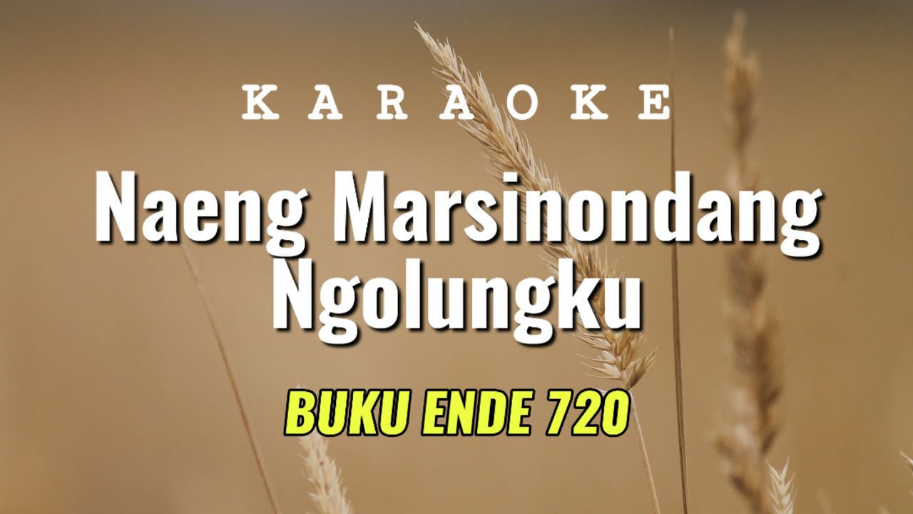 Naeng Marsinondang Ngolungku Karaoke Buku Ende 720