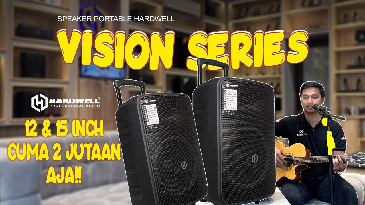 MULAI DARI 2 JUTAAN AJAAA⁉️ REVIEW SPEAKER PORTABLE HARDWELL VISION 12 & 15 PRO