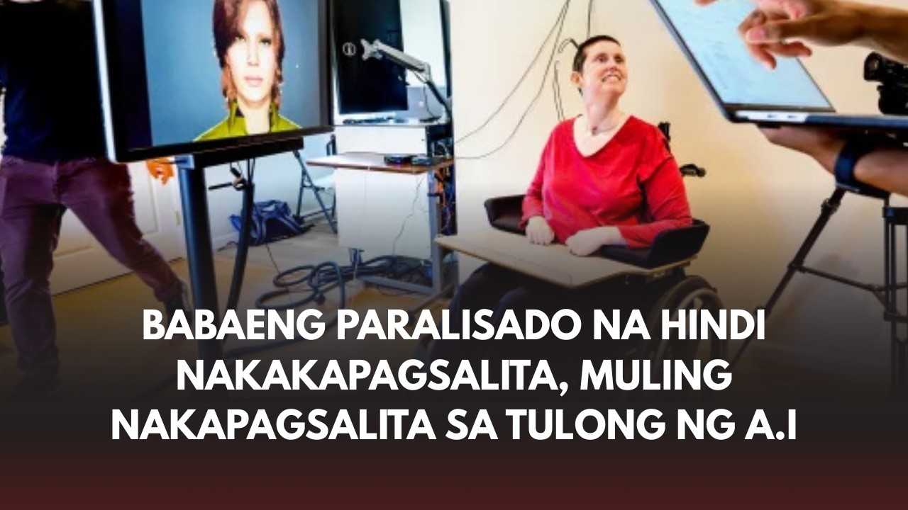 Babaeng paralisado na hindi nakakapagsalita, muling nakapagsalita sa tulong ng A.I.!