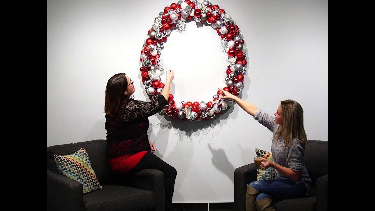 Pool Noodle Christmas Wreath