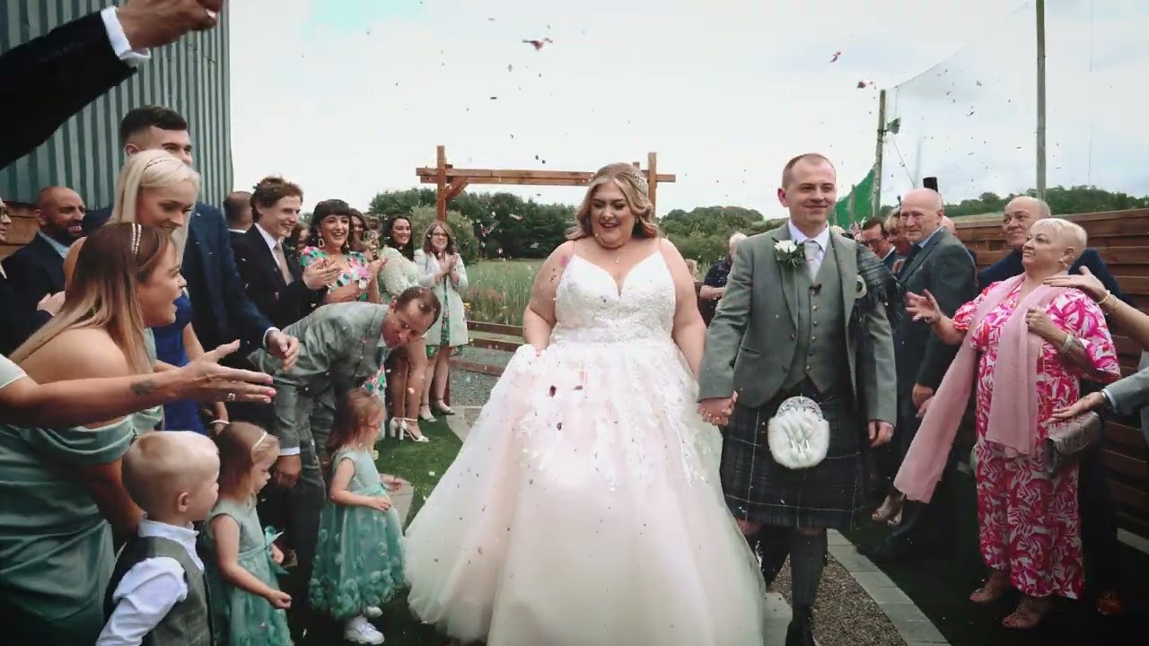 Lauren and Stephen Highlights Roodlea Barn Ayr