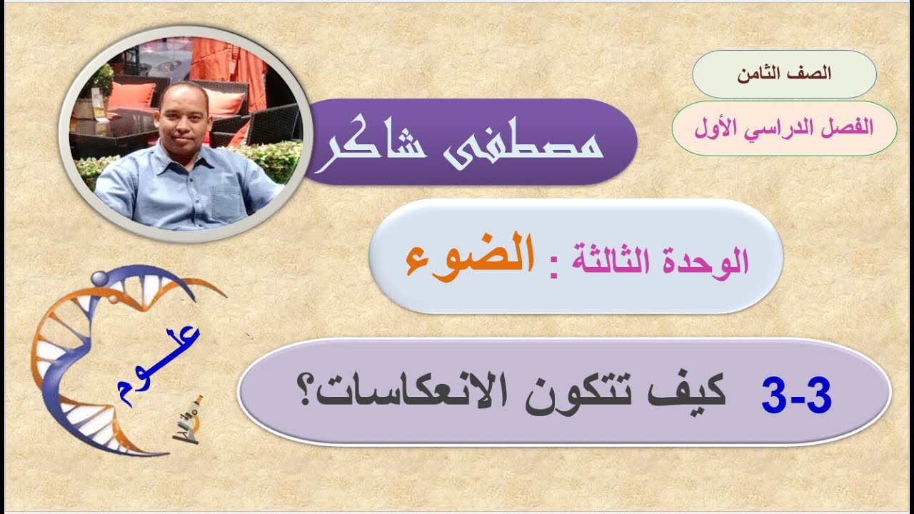 كيف تتكون الانعكاسات الوحدة الثالثة علوم صف ثامن منهج كامبردج الفصل الدراسي الأول