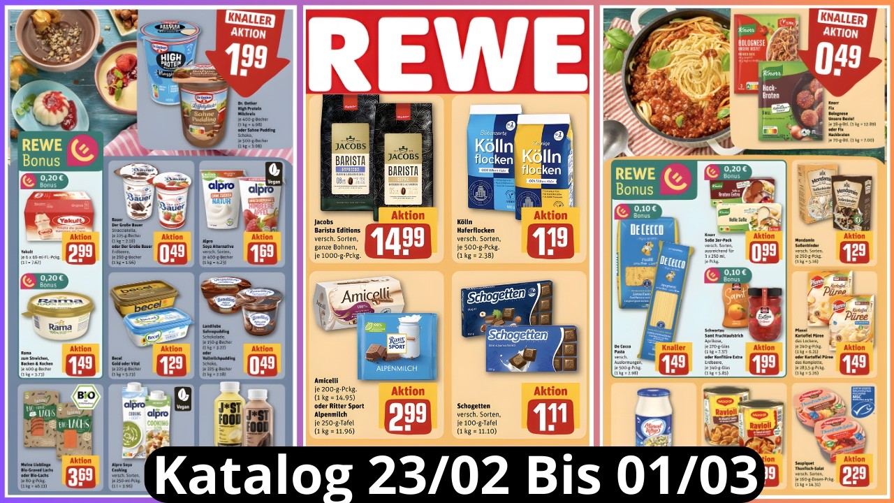 REWE Deutschland | Neuer Prospekt vom 23/02/26 bis 01/03/2026 | Angebote & Aktionen #rewe #prospekt