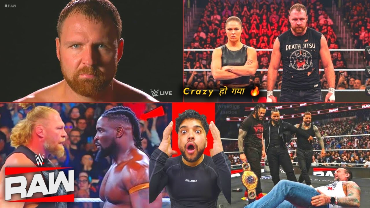 Roman aya, Ambrose chaya 🔥 Ronda Rousey Joins Moxley ! OTC Attacks Punk - WWE Raw highlights