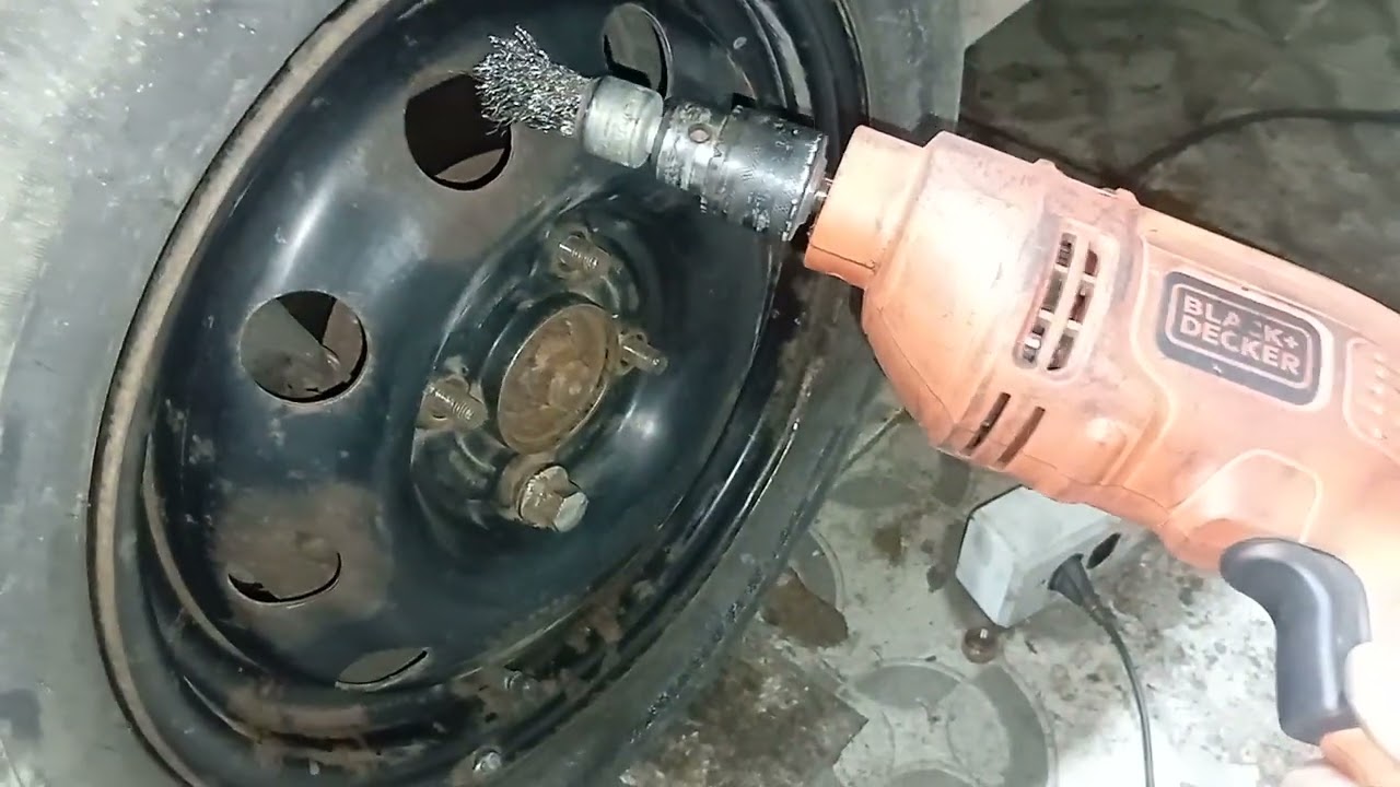 PINTURA DE RODAS COM SPRAY NO LUGAR 
