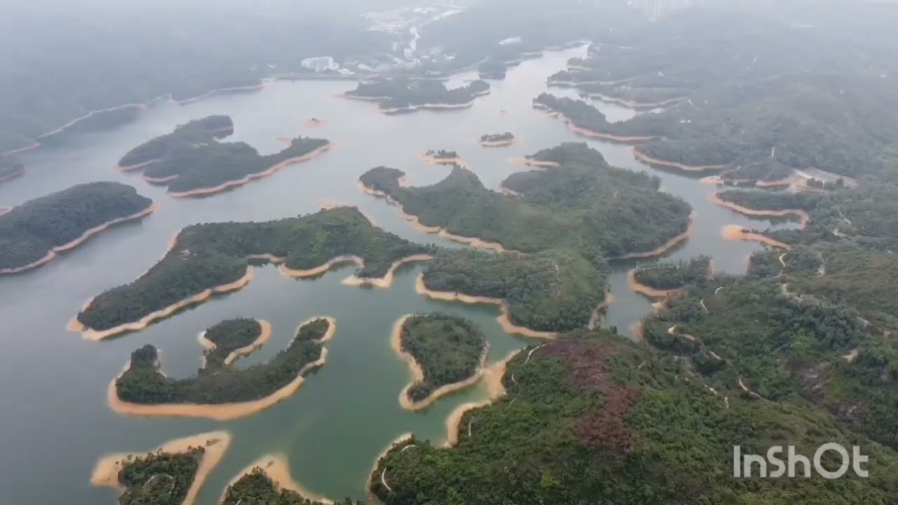 DRONE FOOTAGE FASCINATING RESERVOIR ISLANDS IN TAITONG HONG KONG @mabuhaychannelhk