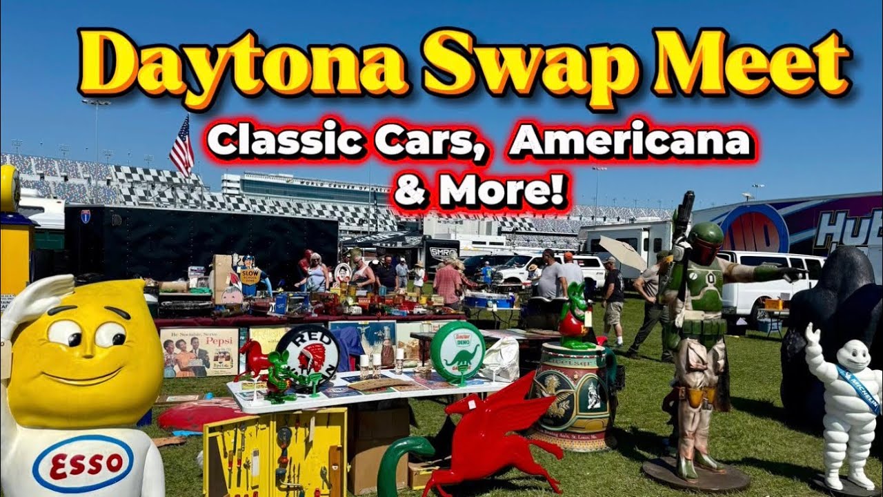 Walking the Daytona Swap Meet - Classic Cars, Americana & More!