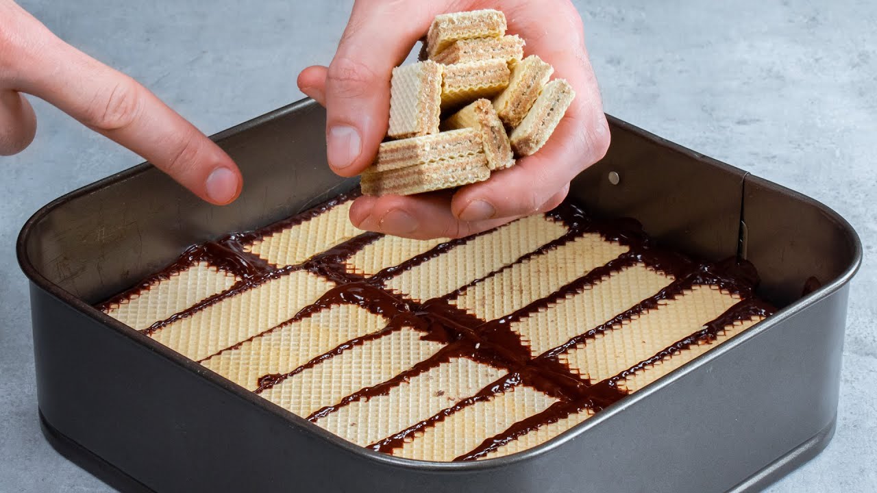 Recept na dort jako z časopisu - oplatky a dort s Nutellou (bez pečen&iacute;).