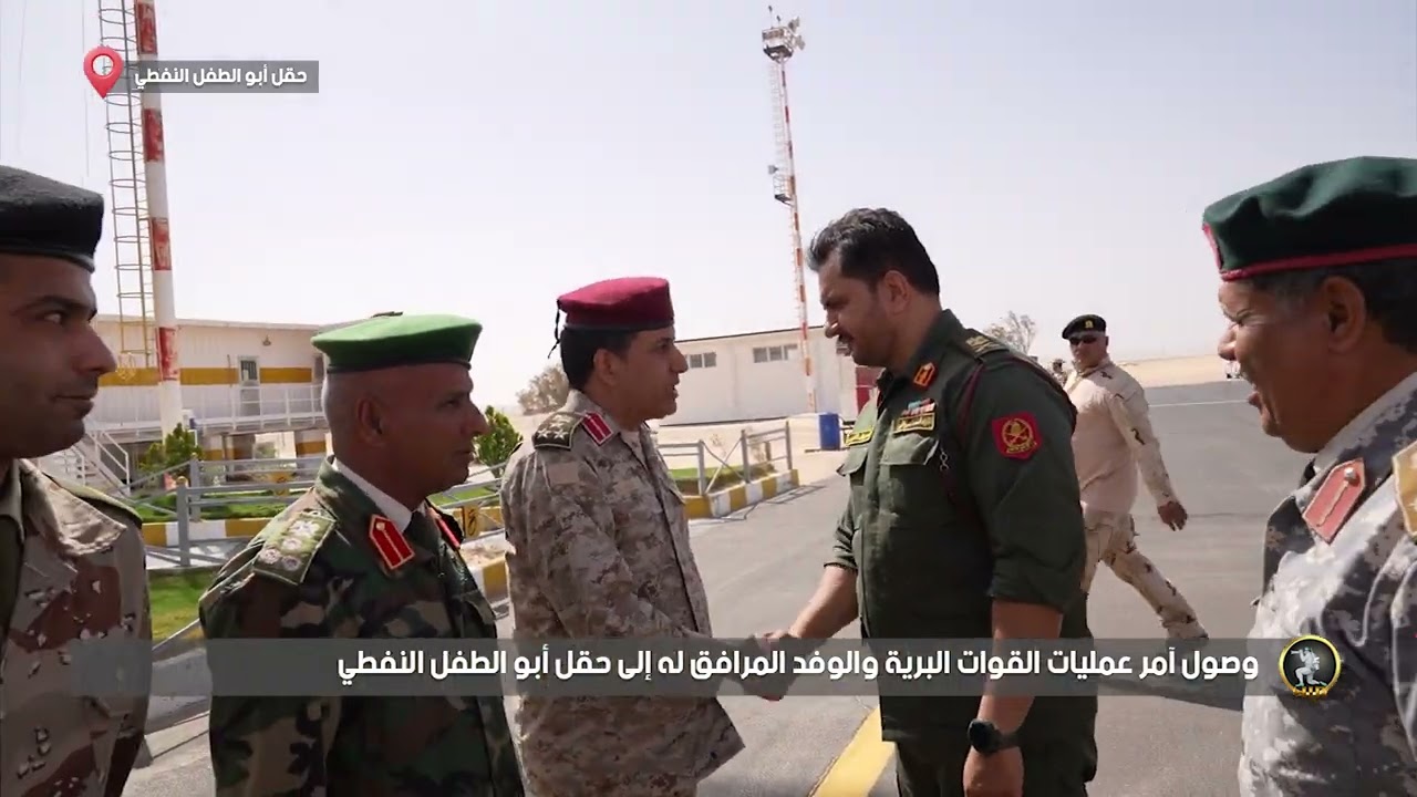 زيارة امر عمليات القوات البرية اللواء صدام حفتر رفقة وفد القيادة العامة إلى مدن ومناطق الجنوب
