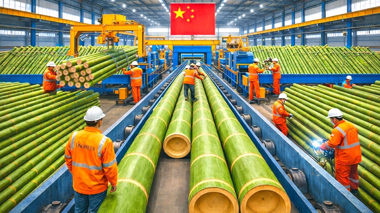 CUM se FABRICĂ PRODUSELE din BAMBUS: De la PLANTAȚIE până la FABRICA de PERIUȚE de DINȚI
