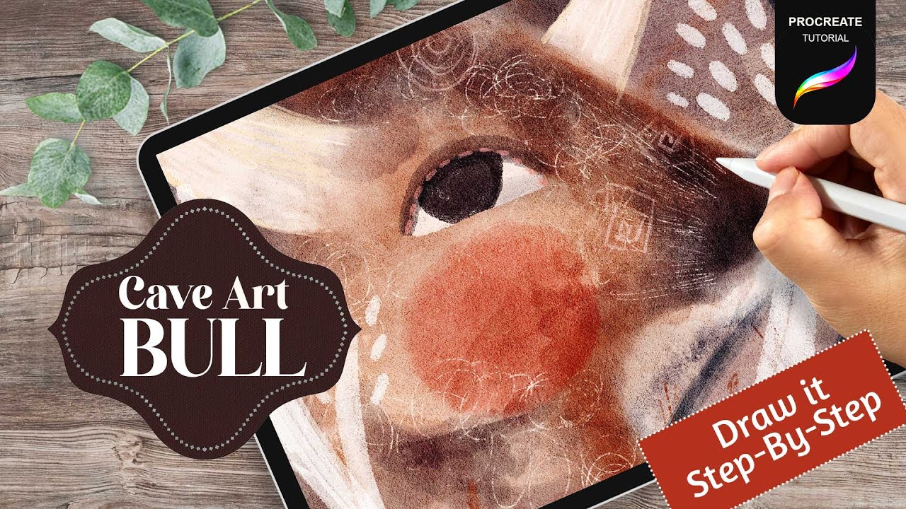 PROCREATE TEXTURE ILLUSTRATION | Procreate Tutorial Cave Art Effect | Busy May Studio Ethereal Brush