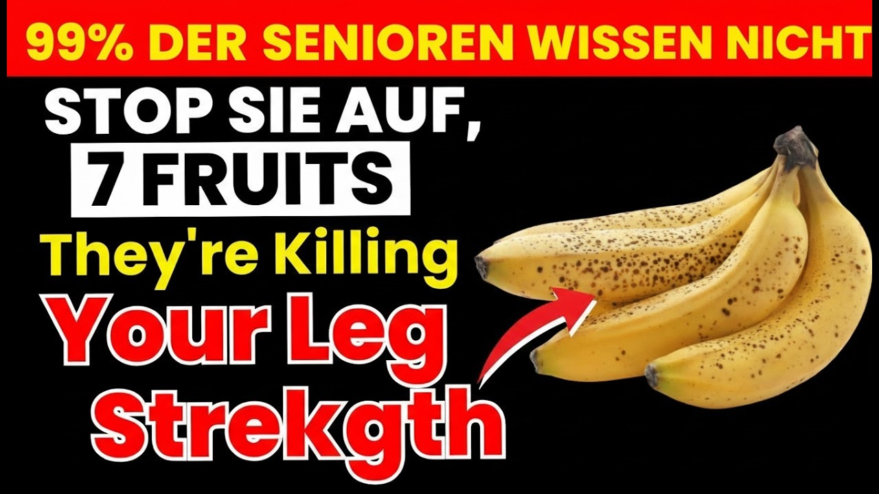 60+, Hören Sie auf, diese 7 schlimmsten Früchte zu essen – sie zerstören Ihre Beinkraft | Health Hub