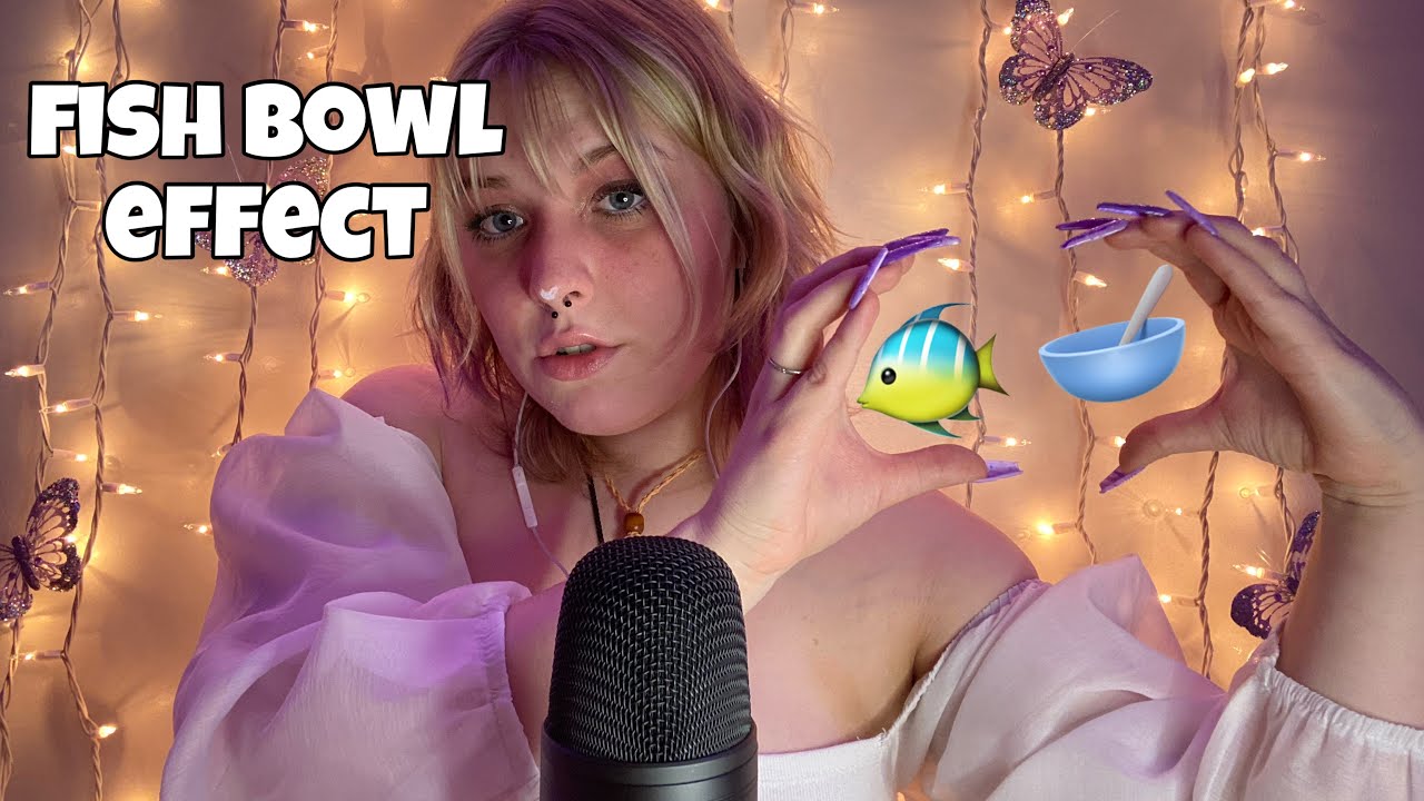 ASMR fishbowl effect! chaotic story telling and mouth sounds for tingles 🐠🥣👄
